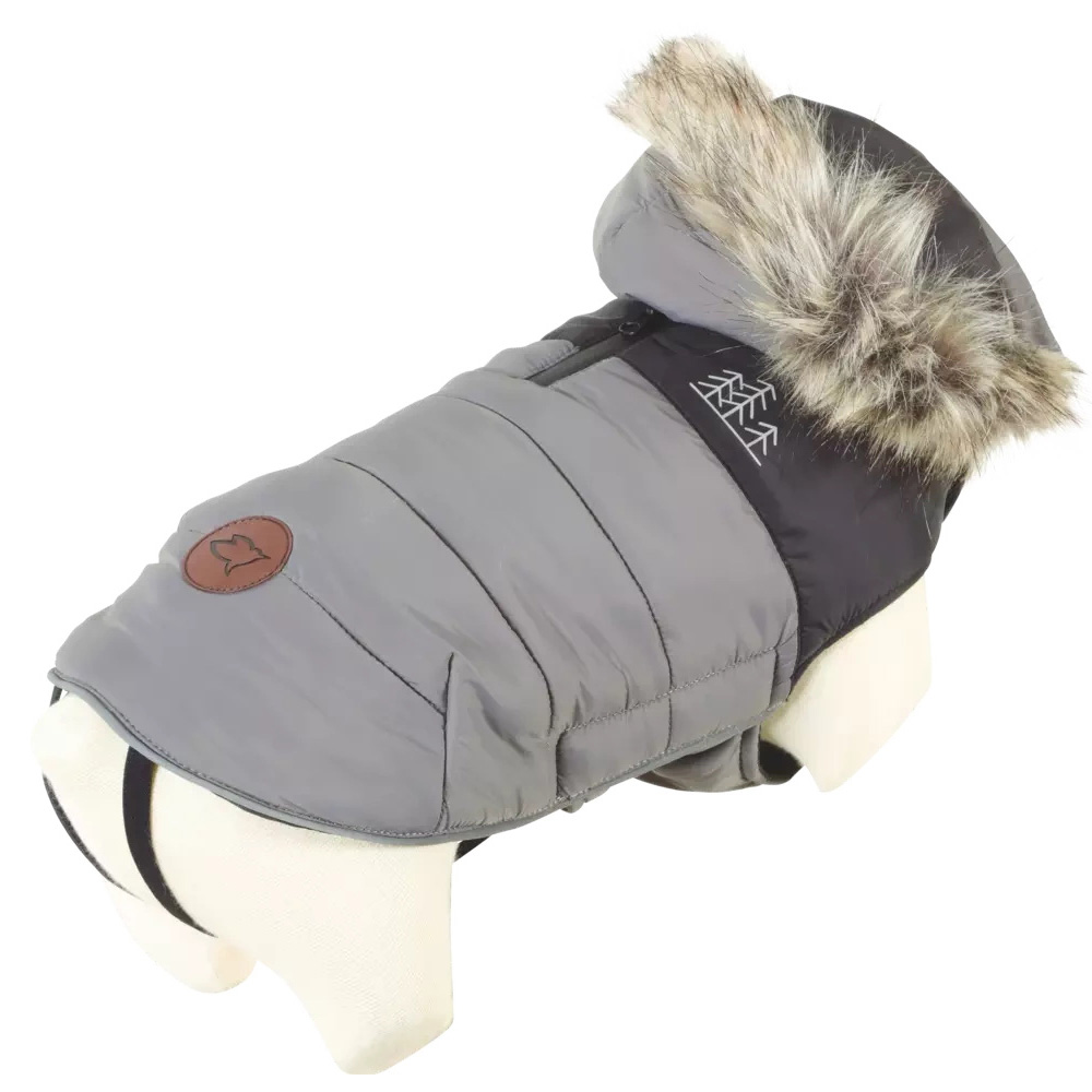 ZOLUX New Mountain Kurtka Puchowa dla Psa Szara 45cm Buldog Francuski